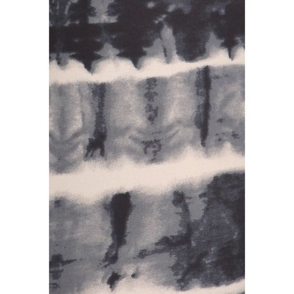 (Plus) Curvy Navy Blue and Gray Tie Dye Pattern Print Leggings - Picture 4 of 5